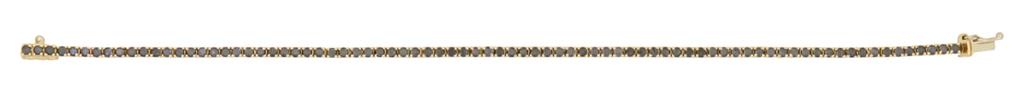 18k Gold Tennis Bracelet with Natural Diamonds