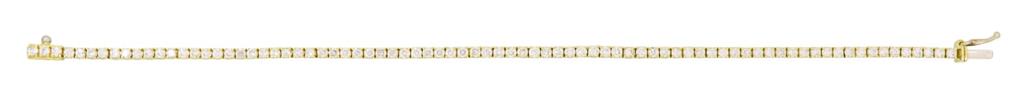 18k Gold Tennis Bracelet with Natural Diamonds