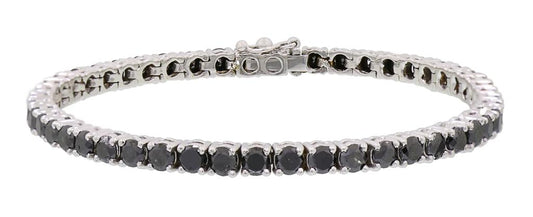 18k Gold Tennis Bracelet with Natural Diamonds