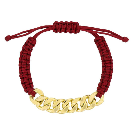 18k Gold Cuban Macrame