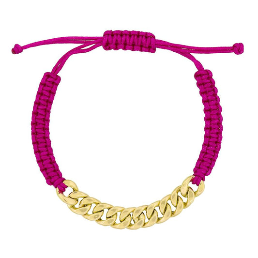 18K Gold Cuban Macrame